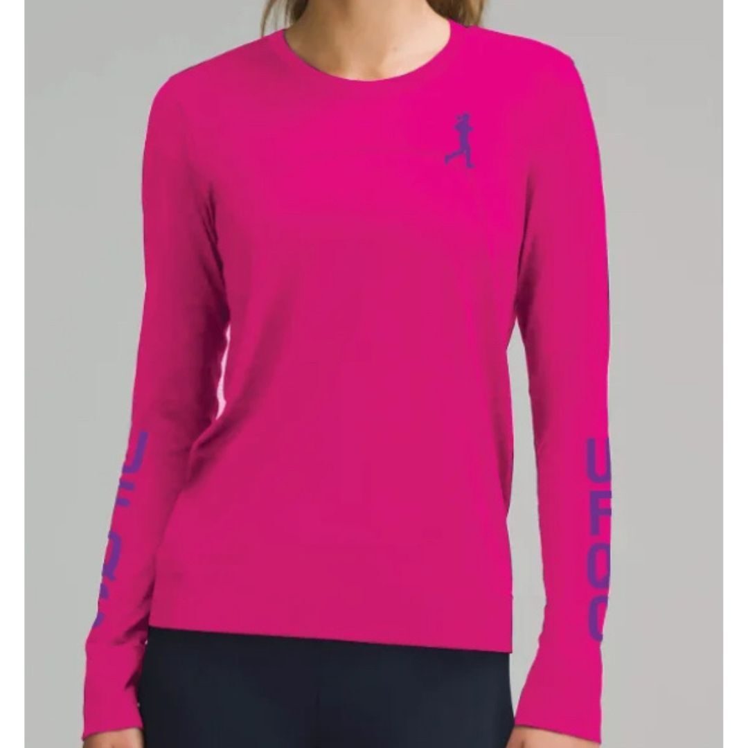 Chandail sport roses manches longues sublimés