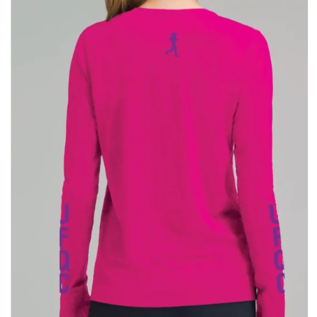 Chandail sport roses manches longues sublimés – Image 3